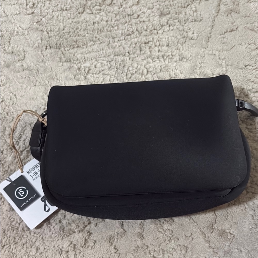Black Crossbody Bag 3 in one bag new